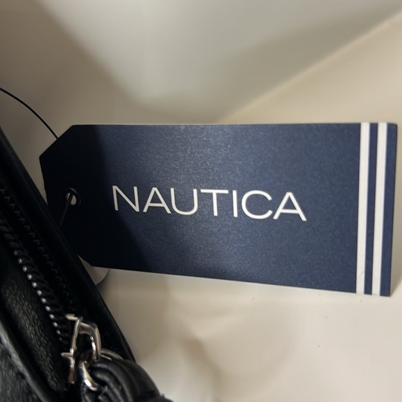 Nautica faux leather black wristlet for women. New with tags - Picture 3 of 10